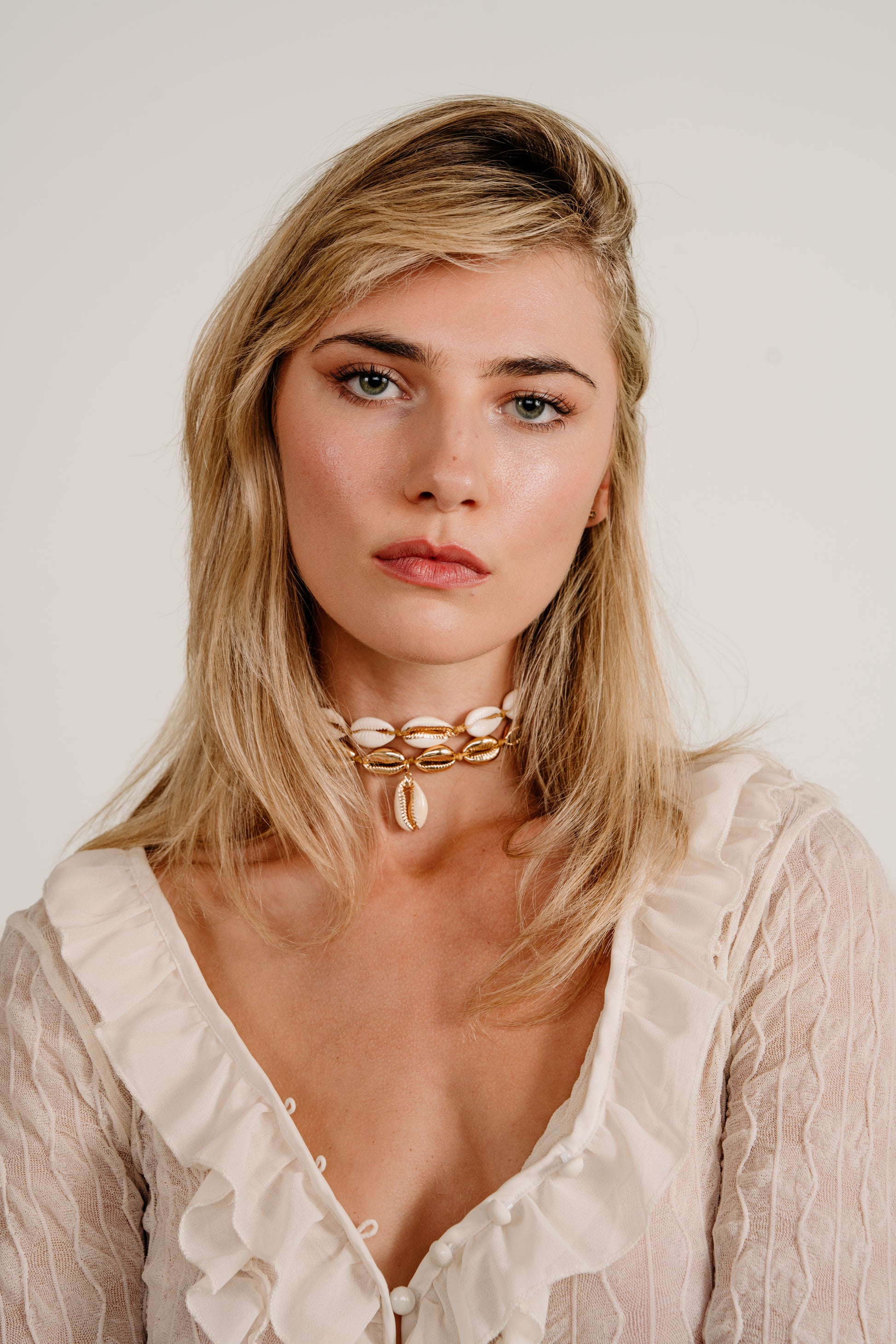 Gold Puka Shell Necklace