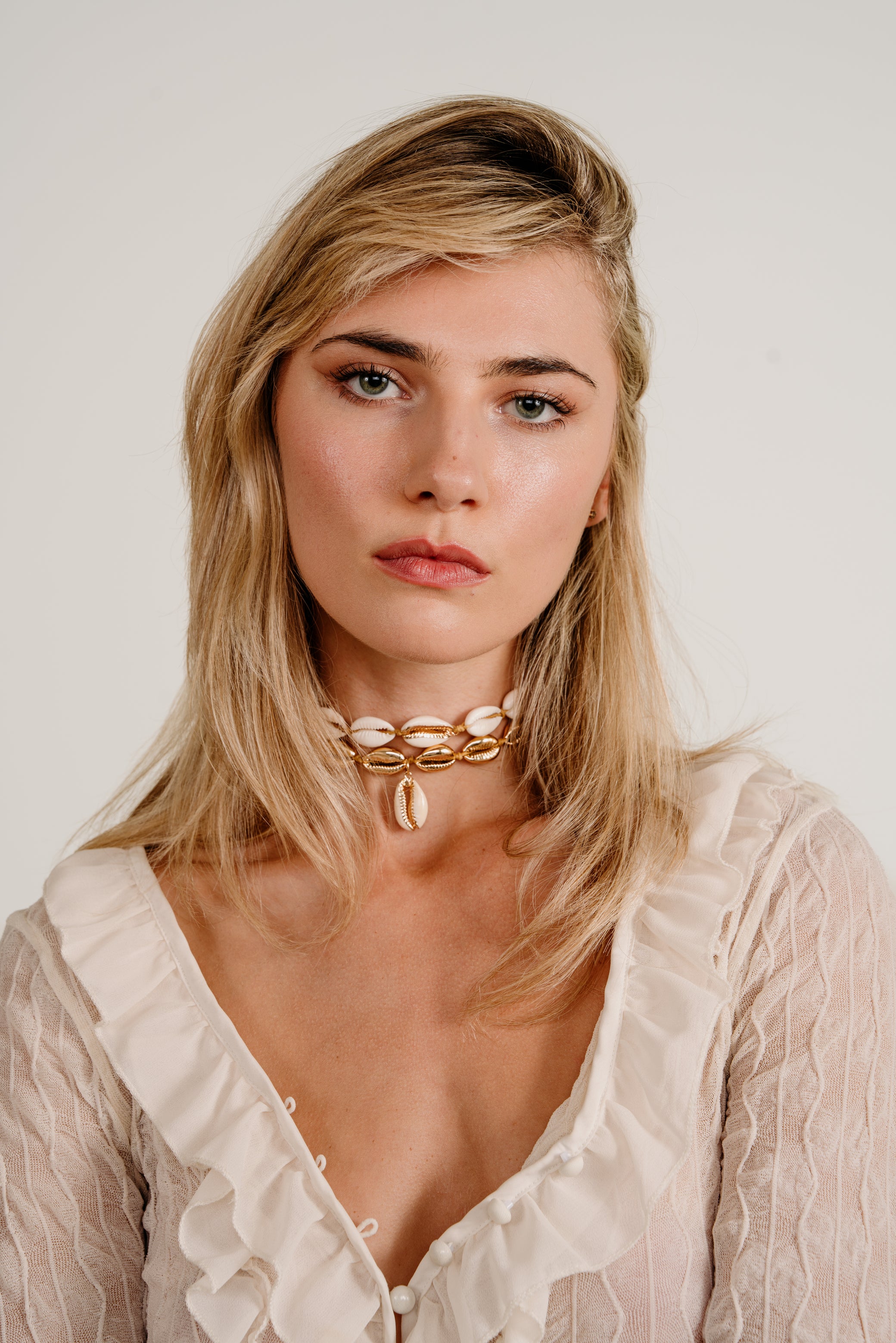 Gold Puka Shell Necklace