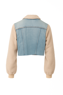 Varsity Denim Crop