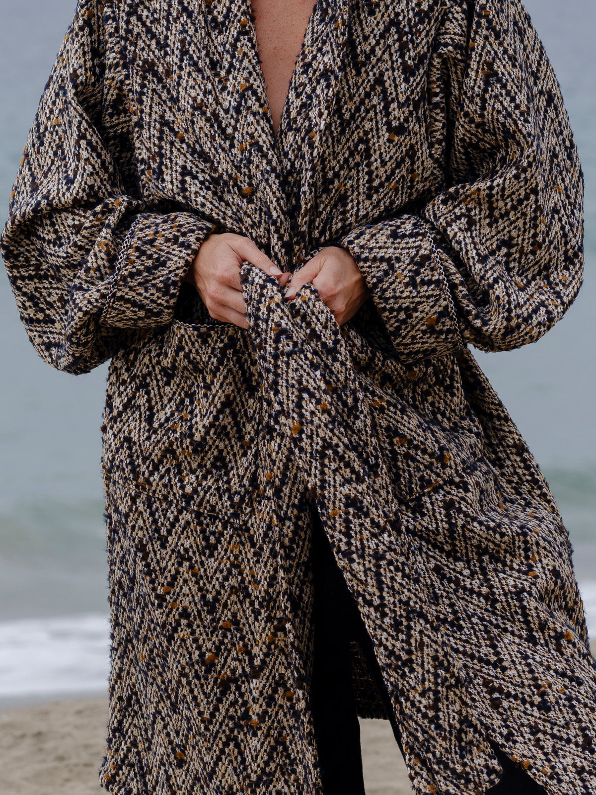 Venice Chevron Full Length Sweater