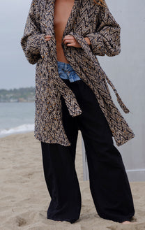 Venice Chevron Full Length Sweater