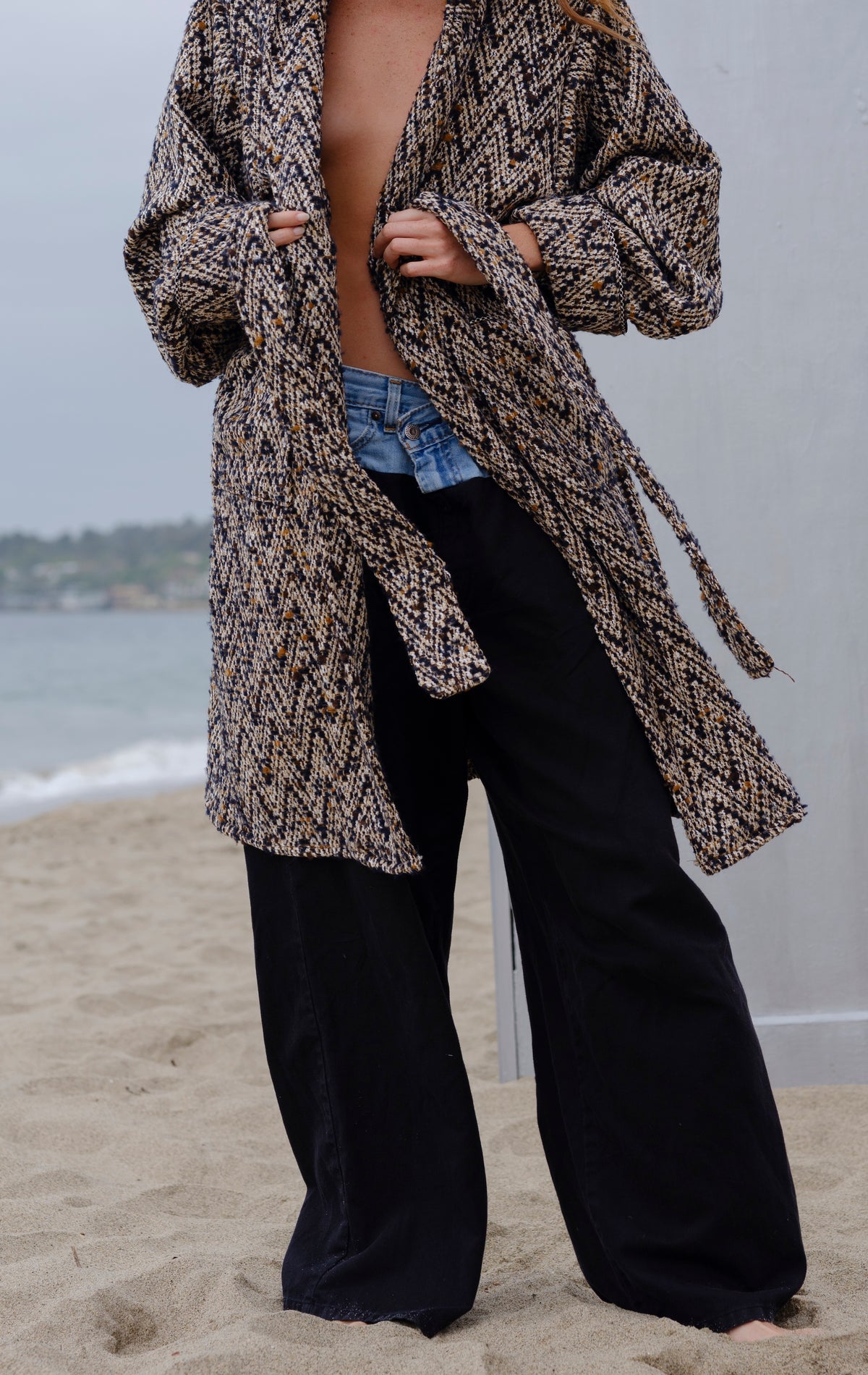 Venice Chevron Full Length Sweater