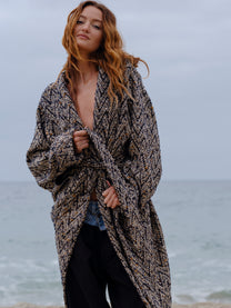 Venice Chevron Full Length Sweater