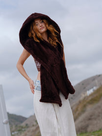 Hooded Scarf / Chocolate