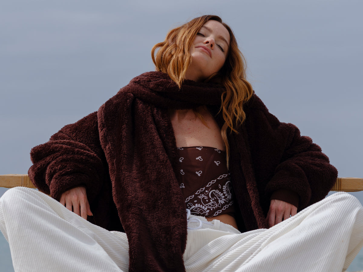 Hooded Scarf / Chocolate