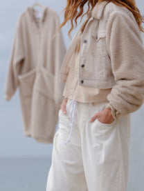 Vintage White/Sheep Varsity Jacket