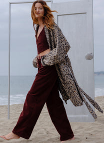 Venice Chevron Full Length Sweater