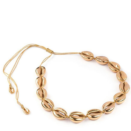Gold Puka Shell Necklace